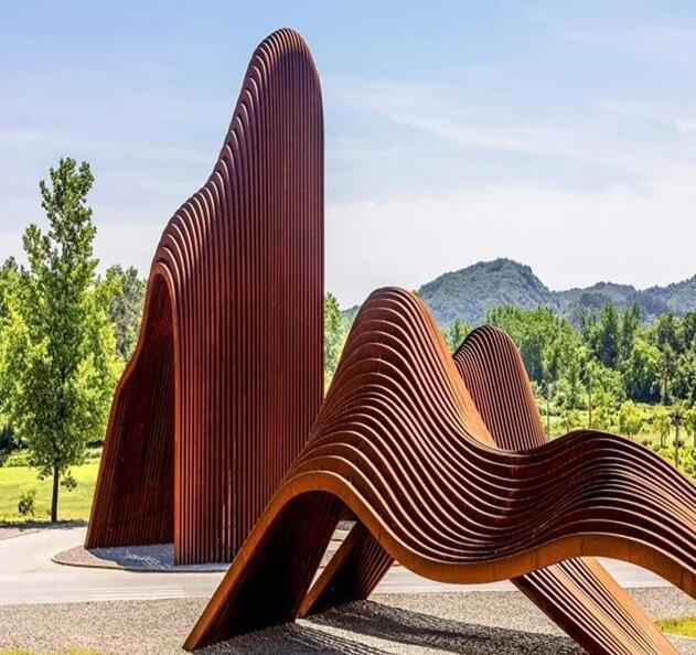 沛县锈钢板造型